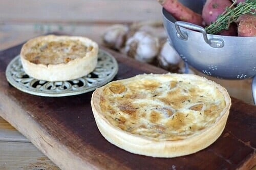 קיש פטריות ושקדים משפחתי